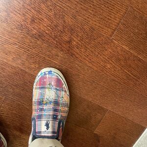 Polo by Ralph Lauren Vibrant Red and Blue Slip-On Loafers